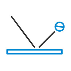 Cricket Ball Trajectory Icon