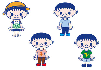 半袖Tシャツの子供