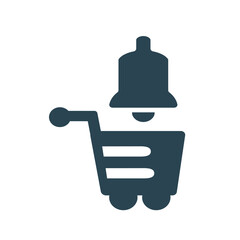 Vector web icon for online ordering and delivery of food and goods. Flat design.