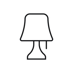 Bedside lamp icon design. vector illustration