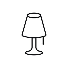 Obraz premium Bedside lamp icon design. vector illustration