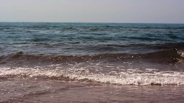 waves on the beach