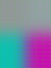 Abstract neon gradient grid background image.