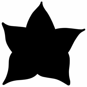 recommend clip art: Seastar Black Silhouette Illustration Isolated on White Background.