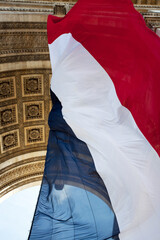 French Flag at Arc de Triomphe