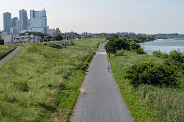 Fototapeta premium 河川敷 Riverside Japan