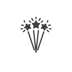 Fireworks star vector ico