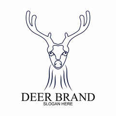 Deer vector icon illustration design