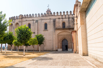 Fototapeta premium San Isidoro Monastery, two Gothic churches and two Mudejar-style cloisters (Santiponce, Seville)
