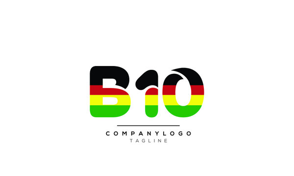 Alphabet letters Initials logo B10