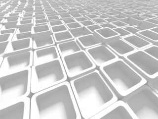 Obraz premium White cubes structure. Abstract futuristic background.