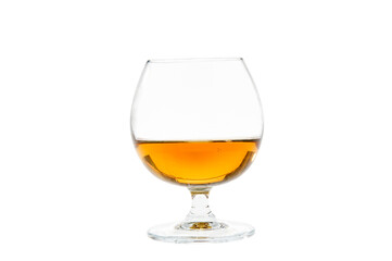 Elegant Cognac or Brand Isolated on White