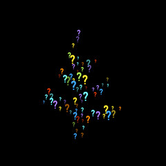 Question marks Quiz, doubt poll query public poll.