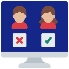 Computer Candidate Selection Icon