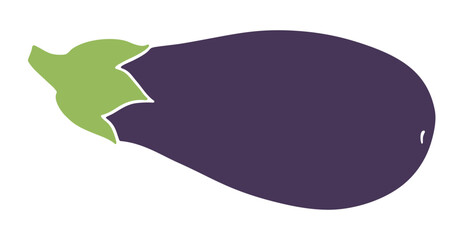 Round eggplant illustration
