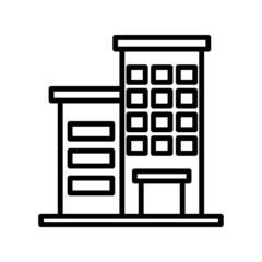 hotel new icon simple vector