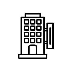 hotel new icon simple vector