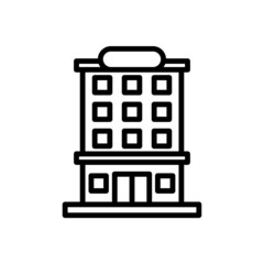hotel new icon simple vector