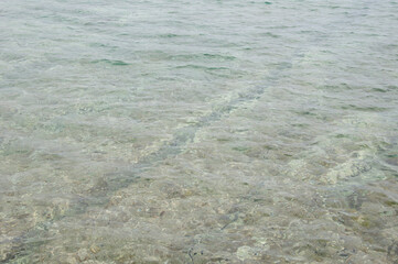 Abstract natural sea water aqua surface with ripples rippled texture background