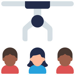 Claw Selecting Person Icon