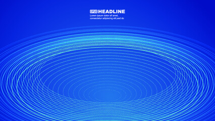 Tech particle coil swirl texture vector background