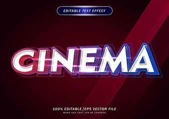 Colorful cinematic text style editable effect