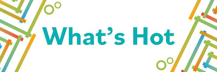 Whats Hot Colorful Squares Borders Elements Horizontal 