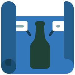 Bottle Blueprints Icon