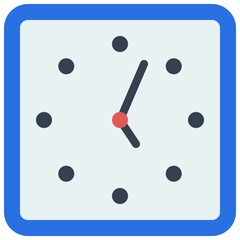 Square Dot Clock Icon