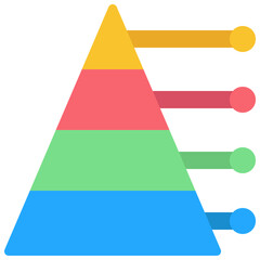Pyramid Chart Breakdown Icon