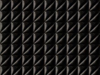 Naklejka premium Black leatherette stitched , close-up as background