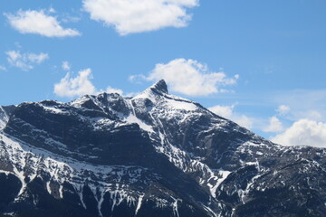 snow covered mountains, Nordegg, Alberta