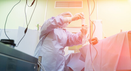 The Ross operation is the surgical treatment of aortic valve defects.