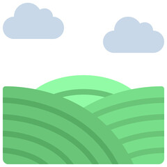 Obraz premium Farm Land Icon