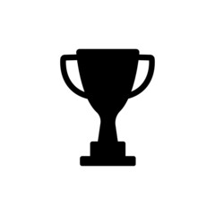 Trophy icon in trendy flat style. Sign can be used for illustration, logo, mobile, app, design.