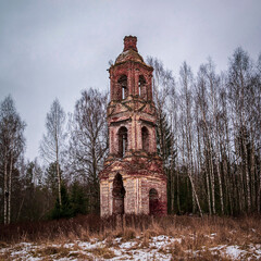 landscape abandoned bell tower