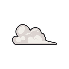 Cartoon cloud drawing design vector