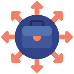 Outsource Business Icon