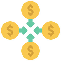 Multiple Incomes Icon