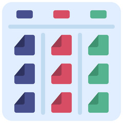 Kanban Development Icon