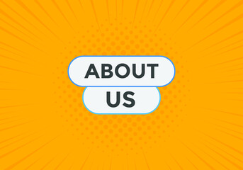 About us text web button template. About us sign icon label colorful
