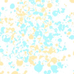 Abstract blue, yellow and white splashing background