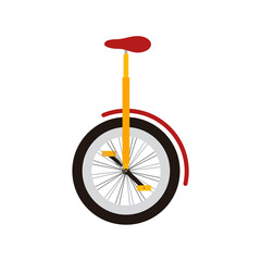 Monocycle on white background. Design element for poster, t-shirt.
