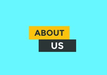 About us text web button template. About us sign icon label colorful
