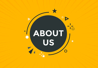 About us text web button template. About us sign icon label colorful
