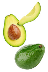 Avocado isolated on white background