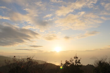 展望台から見下ろす瀬戸大橋