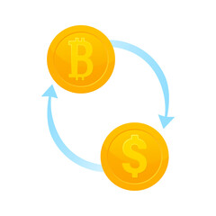 Crypto currency exchange. Bitcoin exchange. Digital money. Digital bank