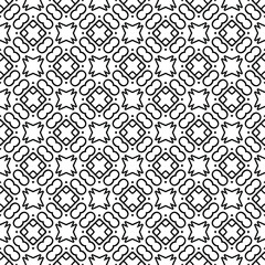 Vector seamless pattern. Modern stylish texture. Monochrome geometric pattern. Abstract background with hexagonal and triangular texture. Black and white seamless grid line .Simple minimalist pattern.