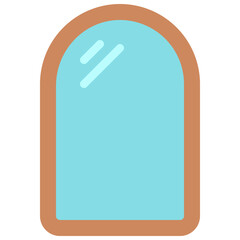 Rounded Top Mirror Icon